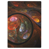 Porte-bloc Connexion fluide Art Abstrait (Dos)