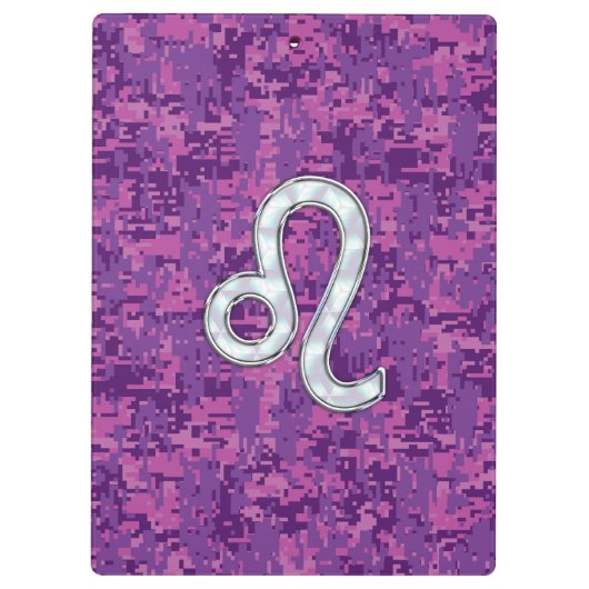Porte-bloc Connexion Leo sur Camouflage numérique Fuchsia ros (Dos)