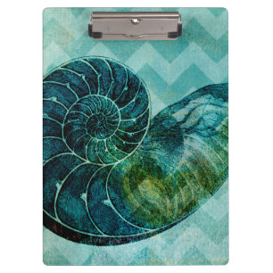 Porte-bloc Conque en spirale Shell de turquoise