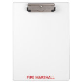 Porte-bloc Conseil d'Clip de Fire Marshall (Devant)