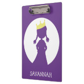 Porte-bloc Conte de fées de silhouette de princesse personnal (Gauche)