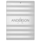 Porte-bloc Contemporain Faux Argent Ombre Gris (Dos)