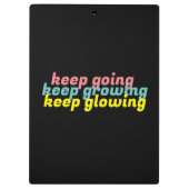 Porte-bloc Continuer à grandir Continuer à briller Porte - bl (Dos)