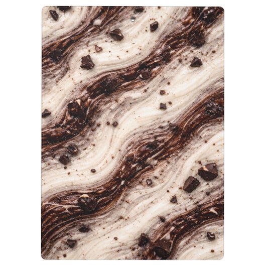 Porte-bloc Cookies and Cream Milkshake Marble Texture Design (Dos)