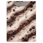 Porte-bloc Cookies and Cream Milkshake Marble Texture Design (Devant)
