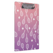 Porte-bloc Cool Blanc Retro Racquets de Tennis Motif Gradient (Swatch)