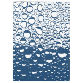 Porte-bloc Cool Blue White Water Motif de travail (Dos)