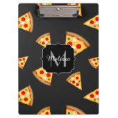 Porte-bloc Cool et amusante pizza tranches motif Monogram (Devant)
