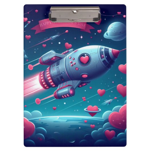 Porte-bloc Cool/futuriste la Saint Valentin (Devant)