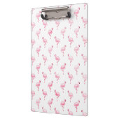 Porte-bloc Cool rose Tropical Flamingo Patte sur blanc (Gauche)
