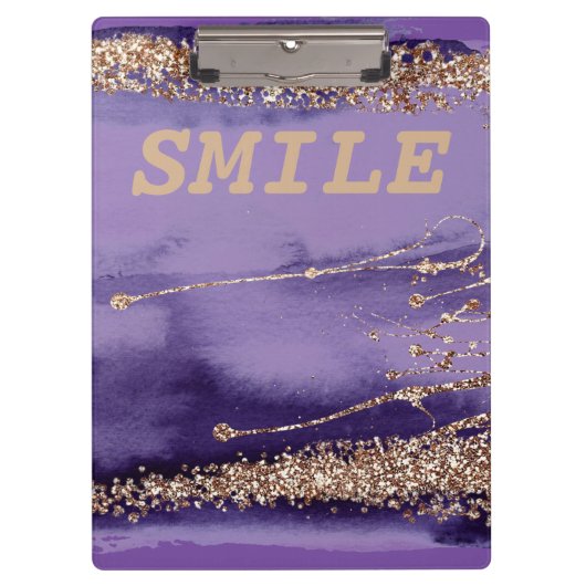 Porte-bloc Cool Smile Gold Purple Sparkling (Devant)