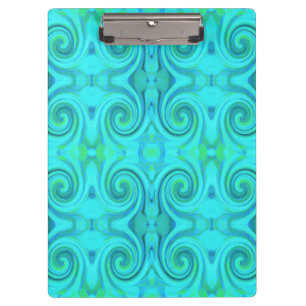 Porte-bloc Cool super Abstrait Aqua Liquid Art Motif
