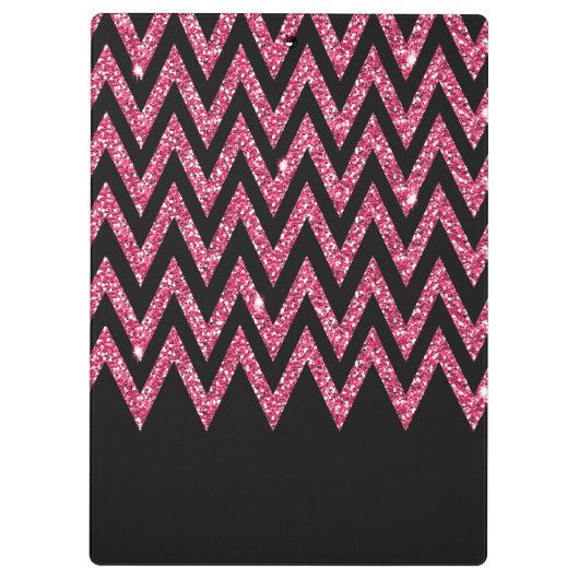 Porte-bloc Cool tendance chevron zigzag teinte rose vif parti (Dos)