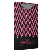 Porte-bloc Cool tendance chevron zigzag teinte rose vif parti (Swatch)