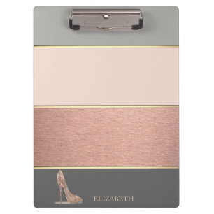 Porte-bloc Cool tendance rayé, talon élevé - Personnalisé