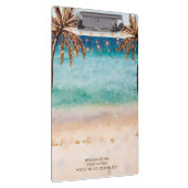 Porte-bloc coordinateur des mariages de plage tropicale (Swatch)