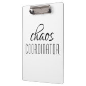 Porte-bloc Coordinateur du Chaos Texte typographique (Gauche)