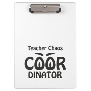 Porte-bloc Coordonnateur de chaos enseignant - Éducateur funk