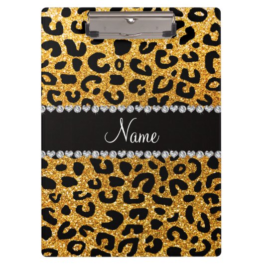 Porte-bloc Copie jaune nommée faite sur commande de guépard (Devant)