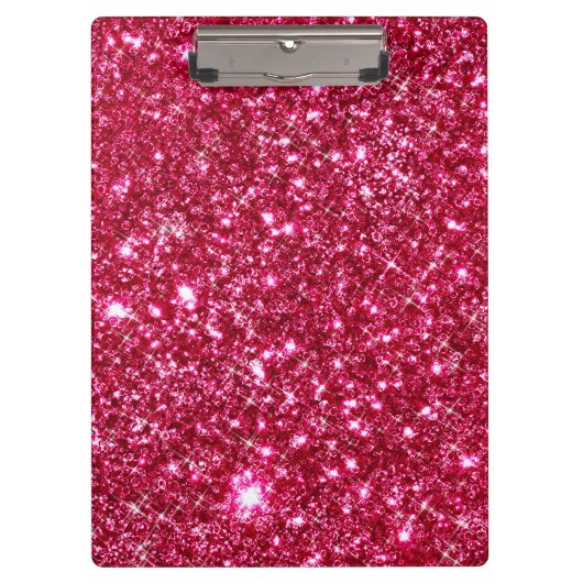 Porte-bloc copie minuscule fuchsia de parties scintillantes (Devant)