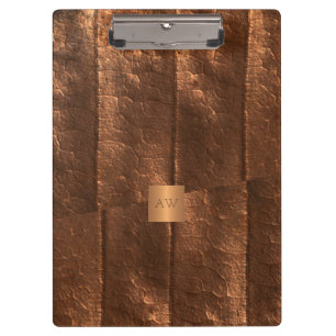 Porte-bloc Copper or métallique luxe exclusif monogrammed