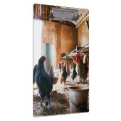 Porte-bloc Coq et poules à l'intérieur de la grange (Swatch)
