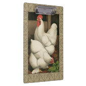 Porte-bloc Coq & Hen à l'extérieur Hen House avec frontière b (Swatch)