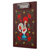 Porte-bloc Coq traditionnel de Barcelos en blanc (Gauche)