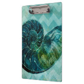 Porte-bloc Coque spirale Turquoise (Gauche)