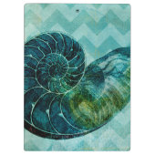 Porte-bloc Coque spirale Turquoise (Dos)