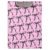 Porte-bloc Coquette esthétique rose et rubans (Devant)