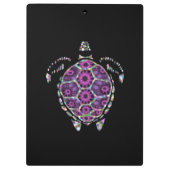 Porte-bloc Coquille de tortue violette (Dos)