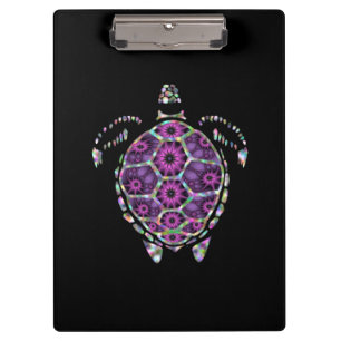 Porte-bloc Coquille de tortue violette