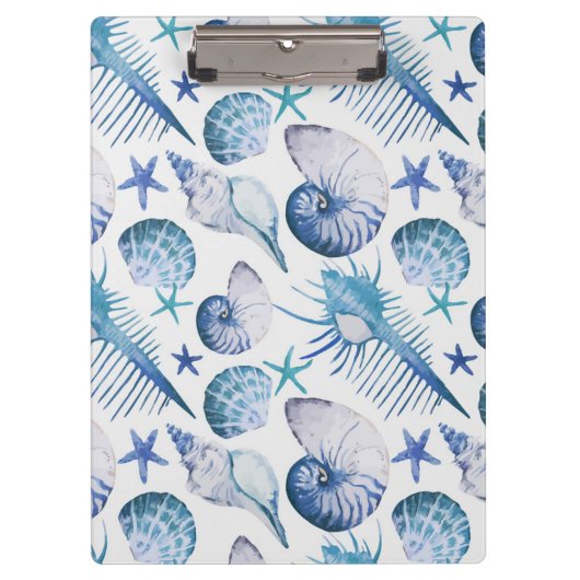 Porte-bloc Coquilles d'aquarelle (Devant)