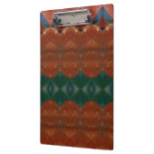 Porte-bloc Corail et Ikat vert (Gauche)