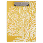 Porte-bloc Corail jaune et blanc (Devant)