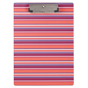 Porte-bloc Corail vivant, bandes rouge et violet
