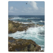 Porte-bloc Côte rocheuse d'Aruba et océan bleu (Dos)