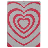 Porte-bloc Couche rouge et gris Coeur esthétique (Dos)