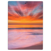 Porte-bloc Coucher de soleil abstrait de Tamarack Beach (Dos)