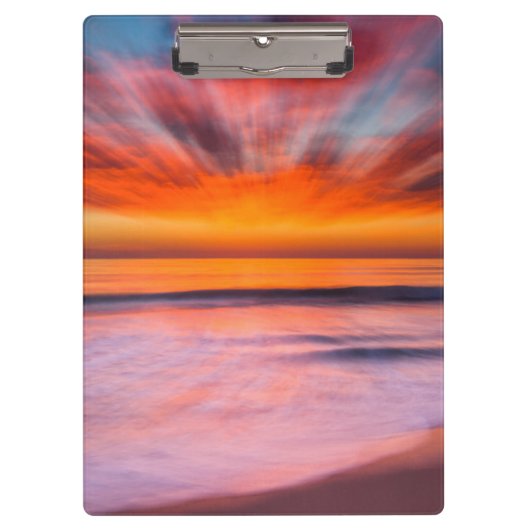 Porte-bloc Coucher de soleil abstrait de Tamarack Beach (Devant)