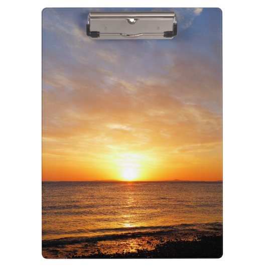 PORTE-BLOC COUCHER DE SOLEIL SUR LA MER (Devant)