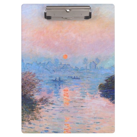 Porte-bloc Coucher de soleil sur la Seine Claude Monet (Devant)