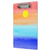 Porte-bloc Coucher de soleil sur l'aquarelle de l'océan Art A (Gauche)