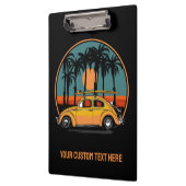 Porte-bloc Coucher de soleil Tropical de texte personnalisé (Gauche)