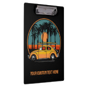 Porte-bloc Coucher de soleil Tropical de texte personnalisé (Swatch)