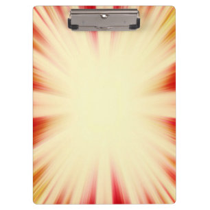 Porte-bloc Coucher vintage de soleil rouge et jaune