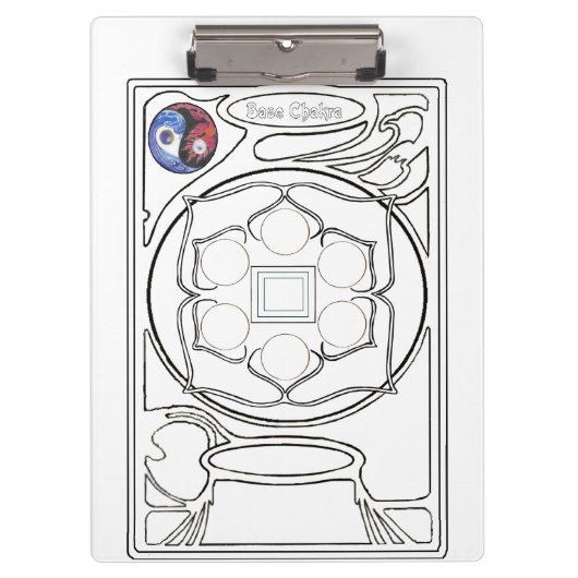 Porte-bloc Couleur Chakra de base (Devant)