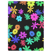 Porte-bloc Couleur Pop Fleurs Cute Porte - bloc personnalisé (Dos)
