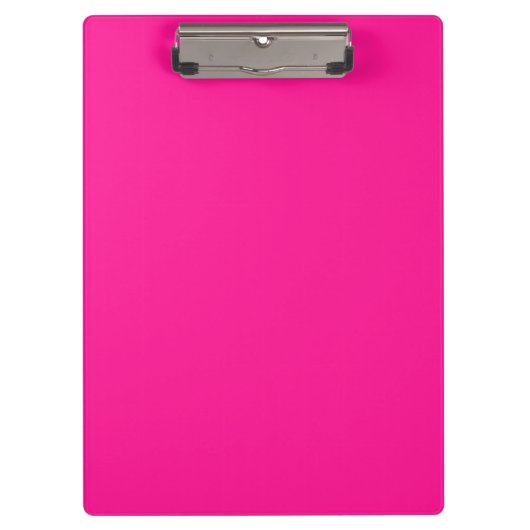 Porte-bloc Couleur simple rose fluorescente (Devant)
